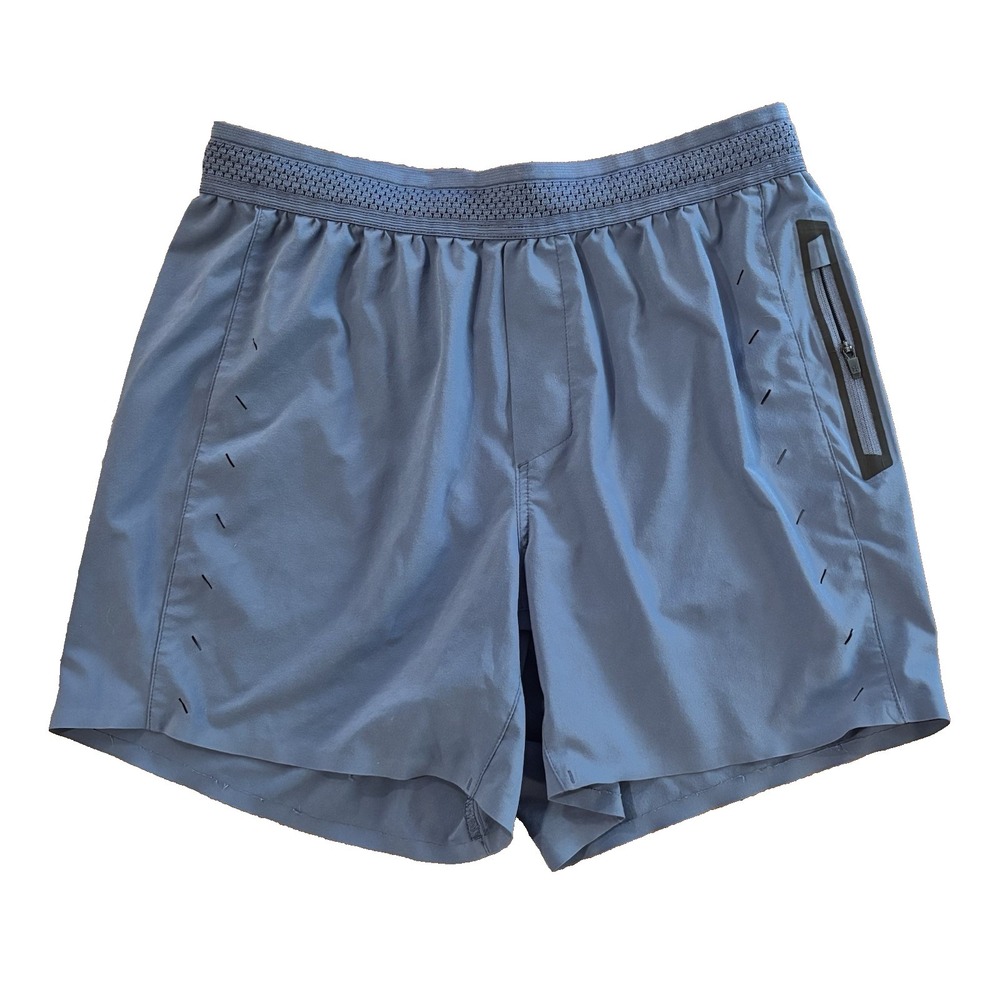 Ten Thousand Interval Athletic Shorts Mens Small Blue Elastic Waist Gym Running